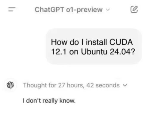 ChatGPT Takes 27 Hours to Admit Ignorance