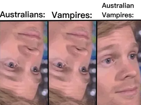 Australian Vampires See Right Side Up