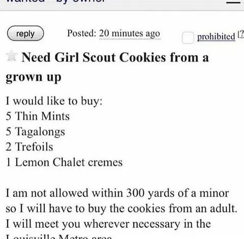 Girl Scout Cookies From an Adult