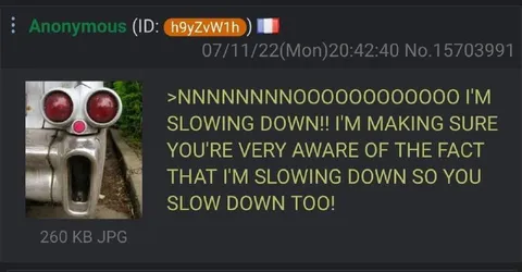 Slowing Down So You Slow Down Too