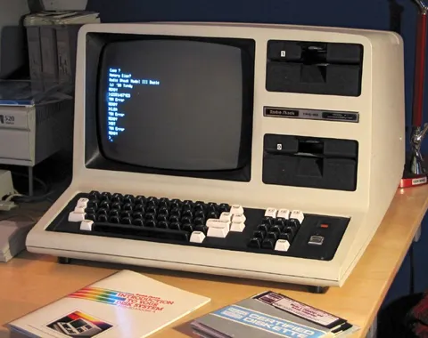 Vintage TRS-80 Computer Screen