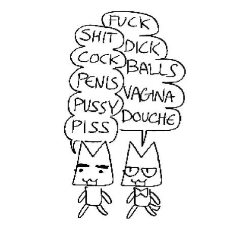 Two Cats Swearing Together