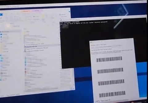 BitLocker Key Barcode Recovery