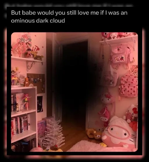 Ominous Dark Cloud in Hello Kitty Room