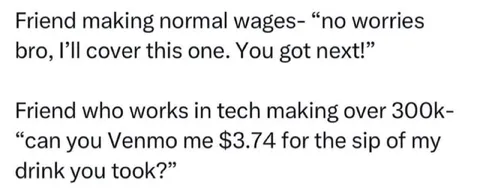 Tech Friend Splits Every Penny