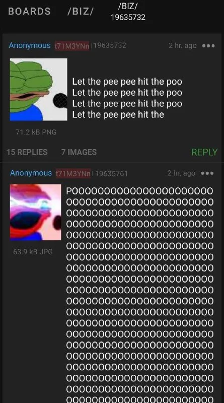 Let the pee pee hit the poo