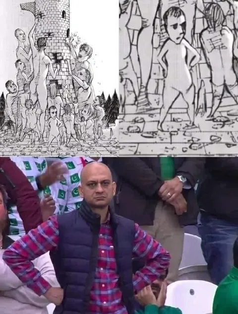Серьёзный мужчина среди странностей