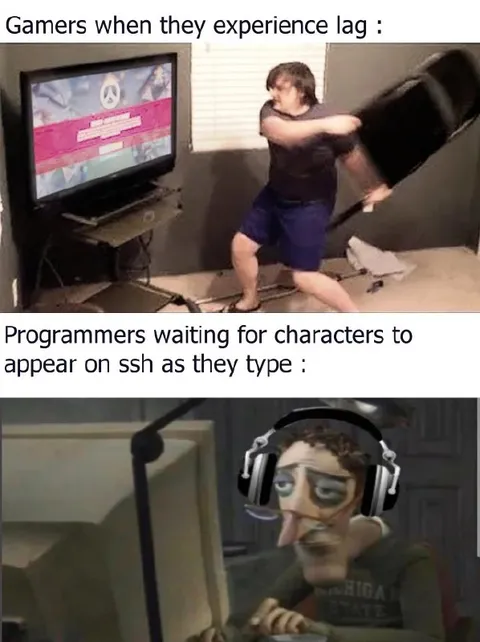 Gamers and Programmers Waiting