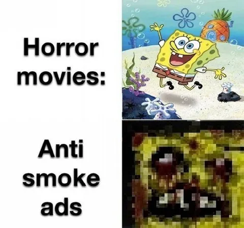 Horror Movies vs Anti-Smoking Ads