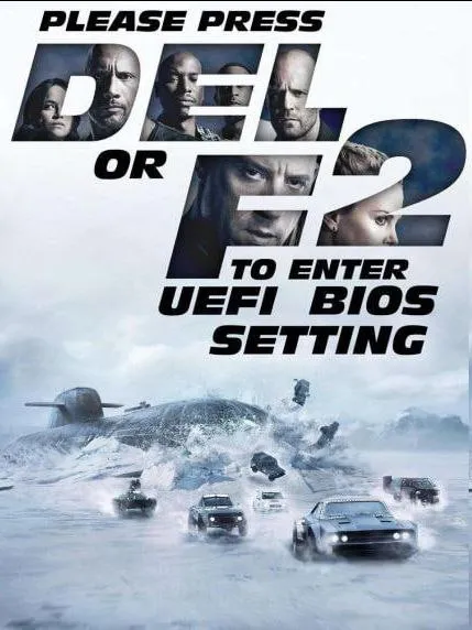 Press DEL or F2 for BIOS
