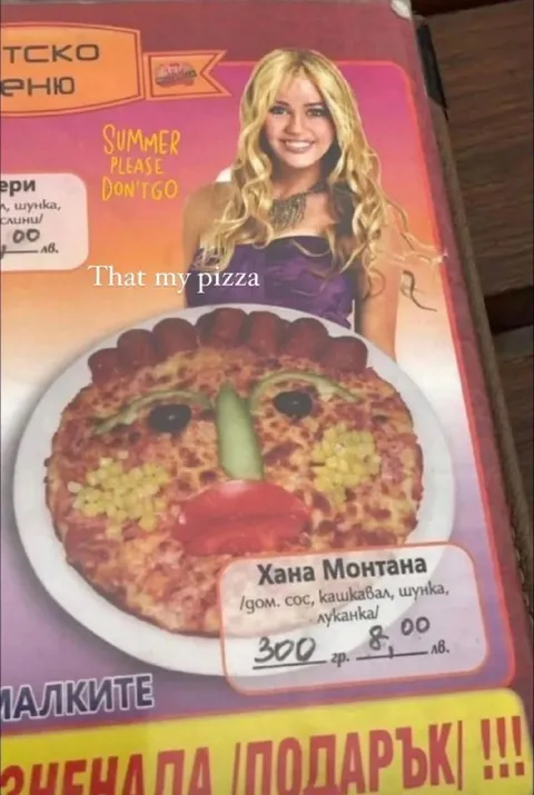Hannah Montana Pizza