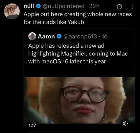 Apple Creates New Races
