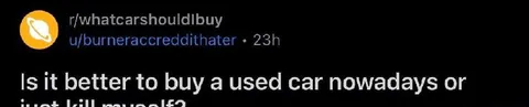 Used Car or Kill Myself