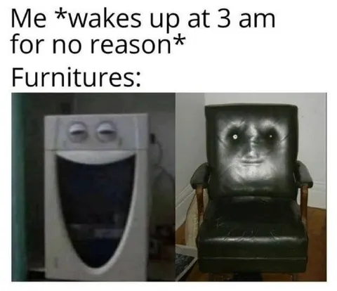 Furniture Wakes Up at 3 AM