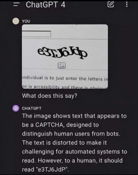 ChatGPT Fails the CAPTCHA