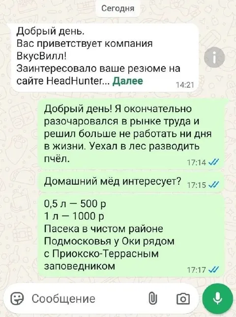 Разочаровался в рынке труда