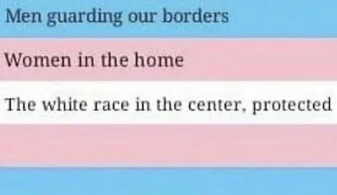 White Race Protected Flag Meme