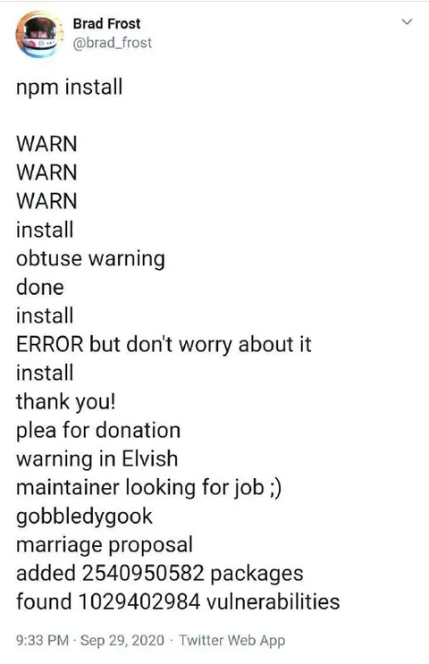 NPM Install Goes Wrong