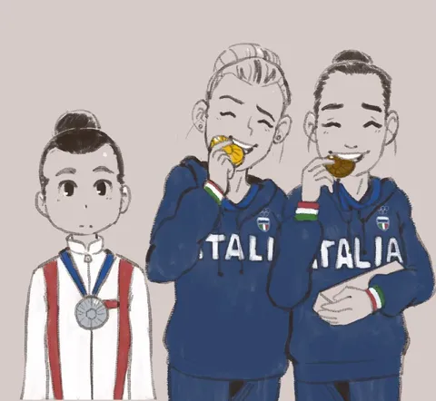 Italia mangia medaglie d'oro