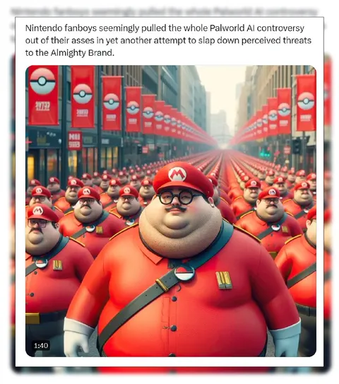 Nintendo Fanboys and Palworld AI
