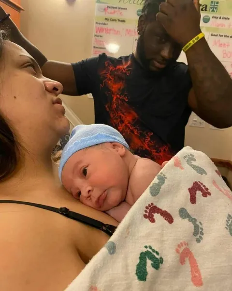 Exhausted New Dad Meets Baby