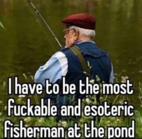 Esoteric Fisherman at the Pond