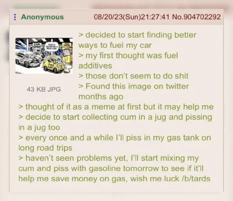 Fueling Car With Bodily Fluids