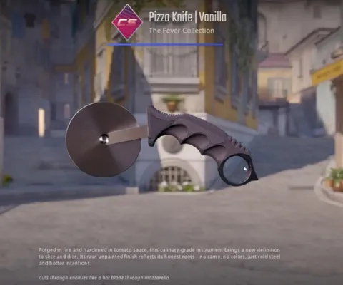 Pizza Knife Vanilla Skin Description