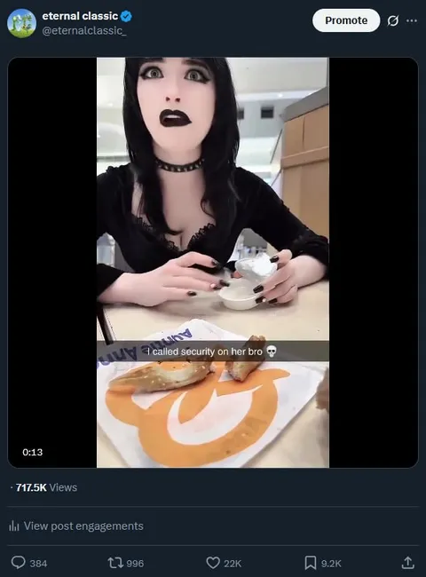 Called Security on Her Bro