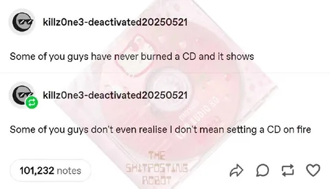 Burning a CD Literally