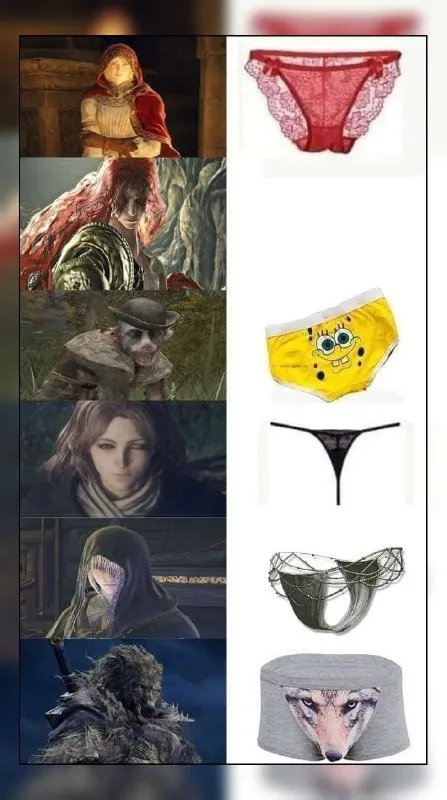 Эволюция нижнего белья в Elden Ring