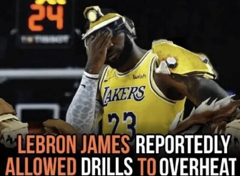 LeBron Lets the Drills Overheat