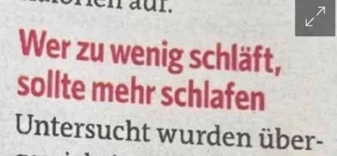 Wer zu wenig schläft