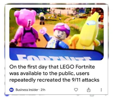 LEGO Fortnite 9/11 Recreation