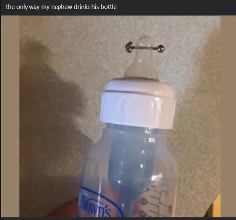 The Only Way He Drinks