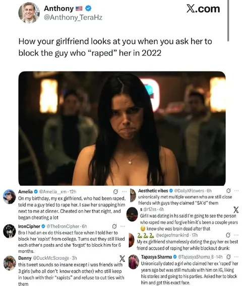 When She Won’t Block Her Rapist