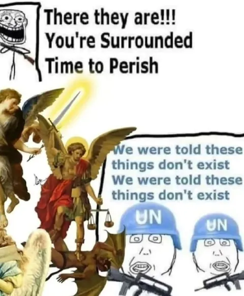 UN Soldiers Confront Angels
