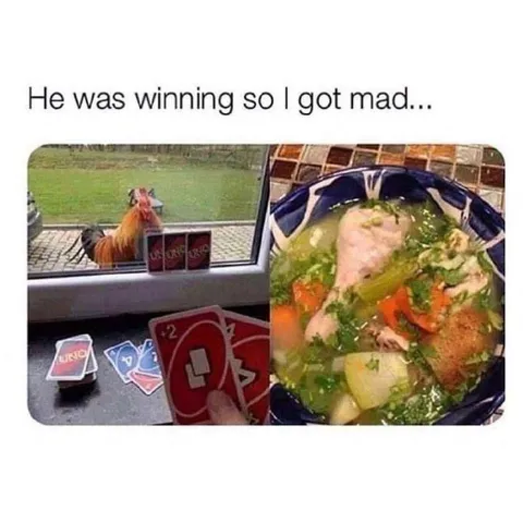Angry Because He Was Winning