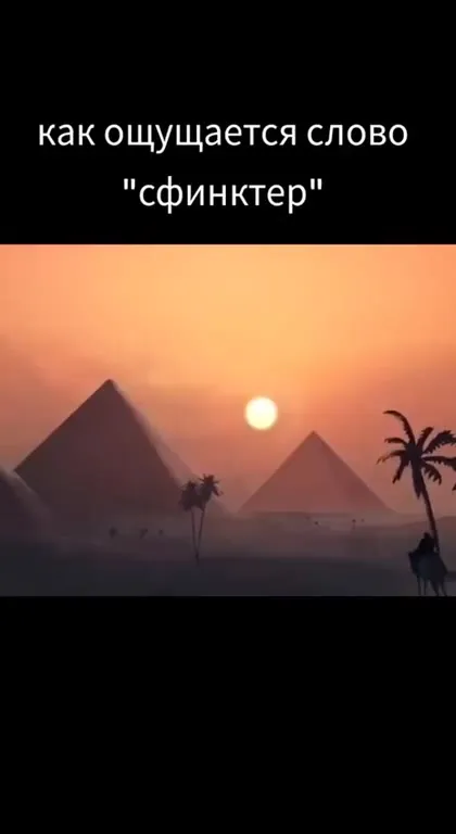 Как ощущается слово сфинктер