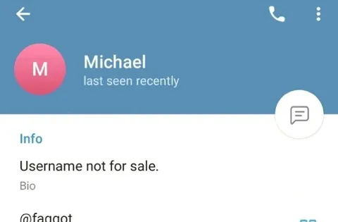 Username Not for Sale
