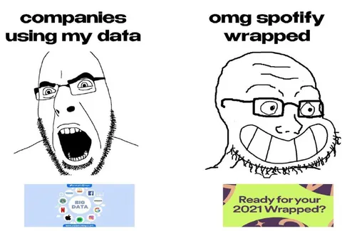 Companies Using My Data vs Spotify Wrapped
