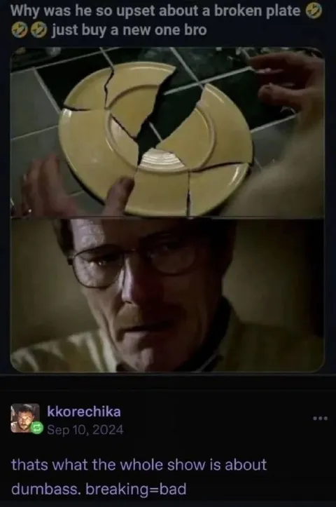 Walter White and the Broken Plate