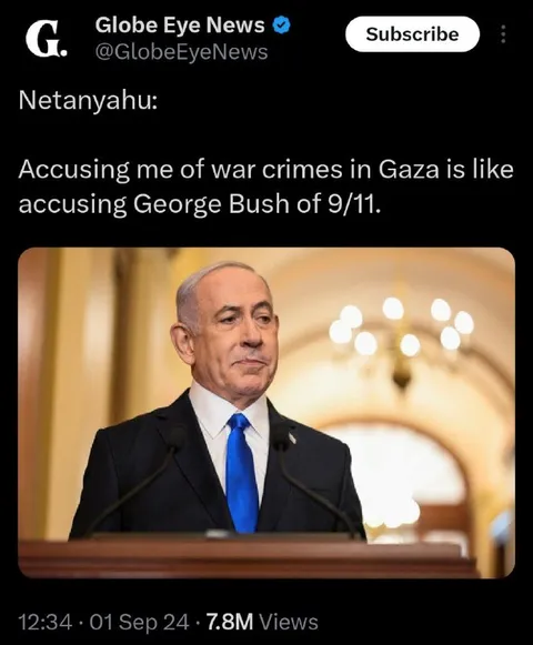 Netanyahu Compares Gaza Accusations to 9/11
