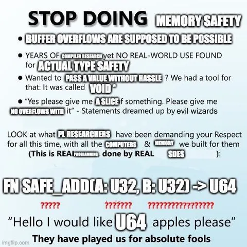 Stop Doing Memory Safety
