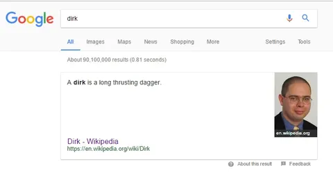 Google Defines Dirk