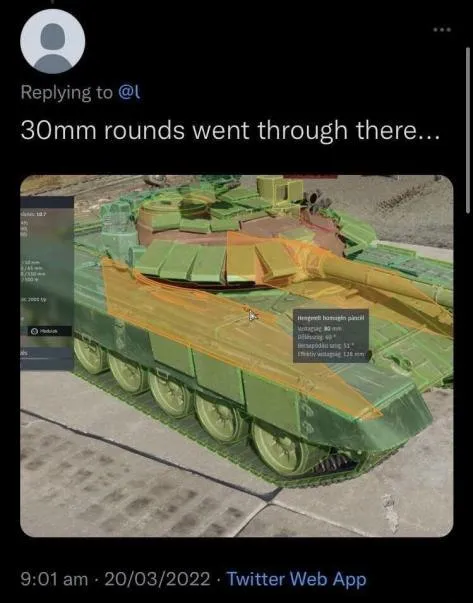 30mm Rounds Through Tank Armor