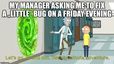 Friday Evening Little Bug Fix