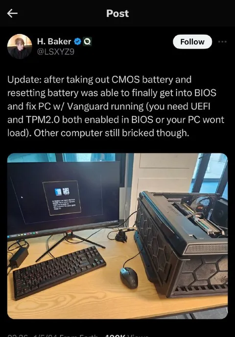 Linux User Fixes One PC