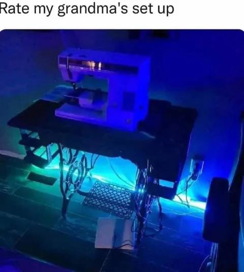 Grandma's Gaming Setup