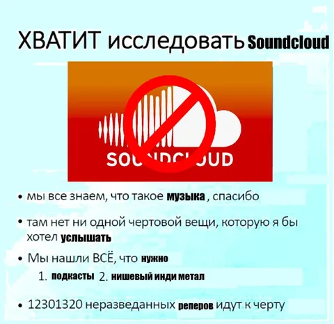 Хватит исследовать Soundcloud